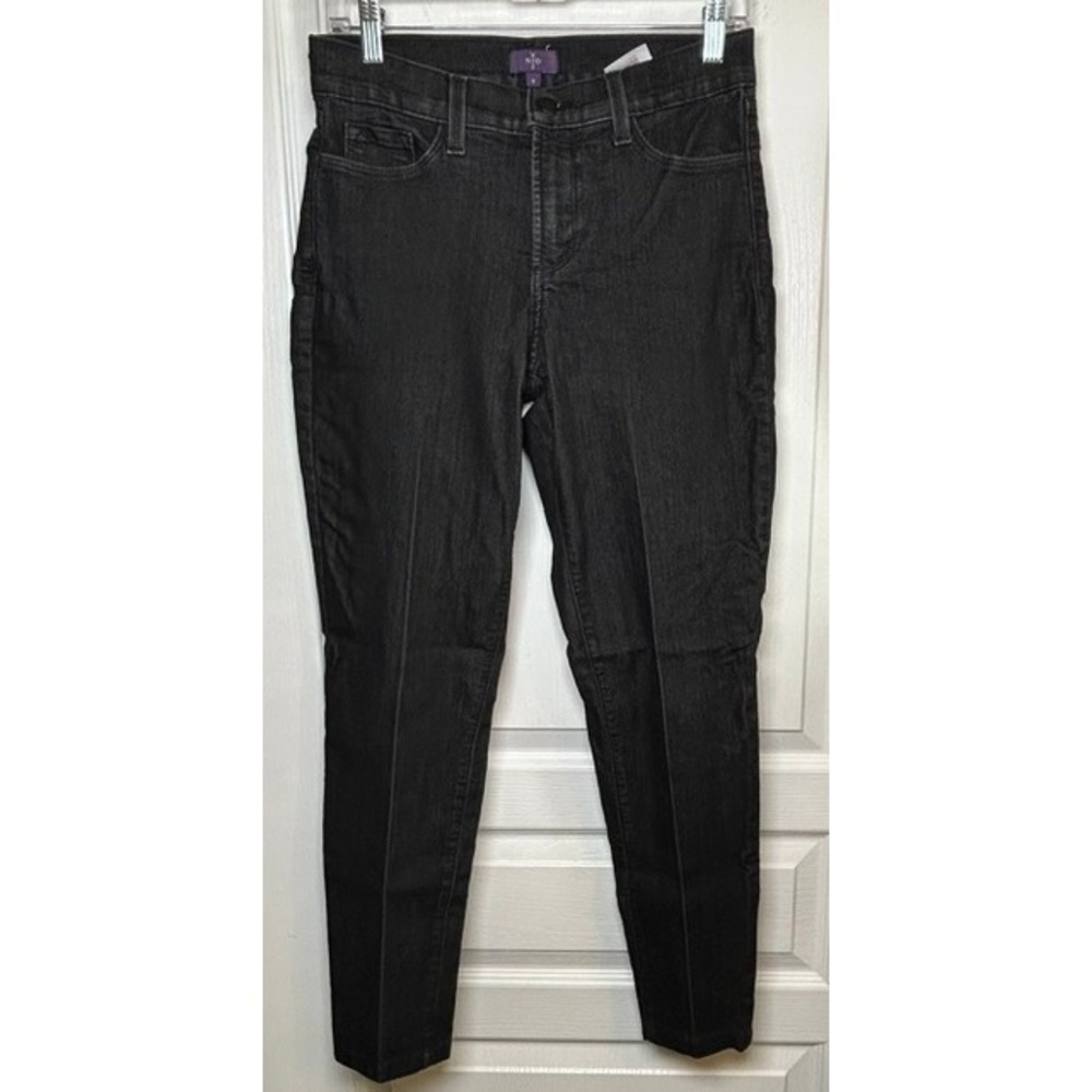 NYDJ Women's Charcoal Black Stretch Skinny Jeans 6